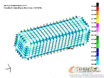 真空箱强度的分析与优化ansys结果图图片4