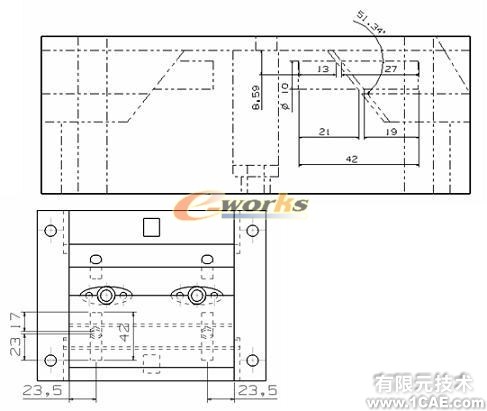 侧向成型塑料注射模具教学模型的研制autocad技术图片11