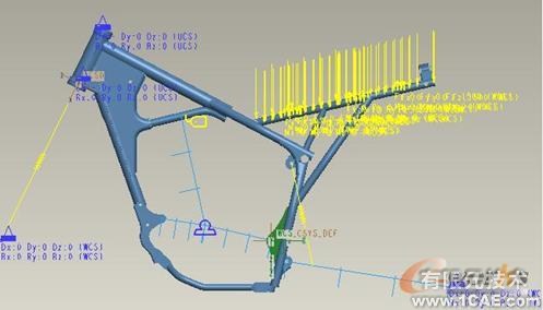Pro/MECHANICAL在摩托车车架设计中的应用proe模型图图片6