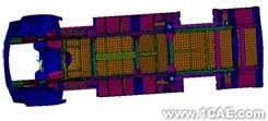 ANSYS Mechanical应用——车底架结构强度分析ansys分析案例图片1