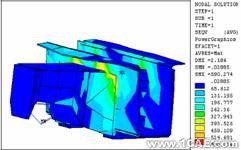 ANSYS Mechanical应用——车底架结构强度分析ansys分析案例图片3
