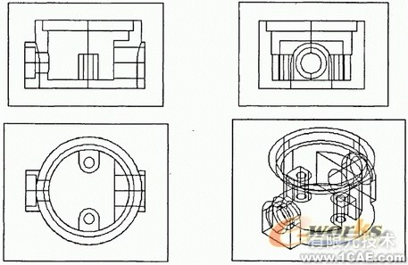 CAD基于实体的正交视图创建autocad技术图片3