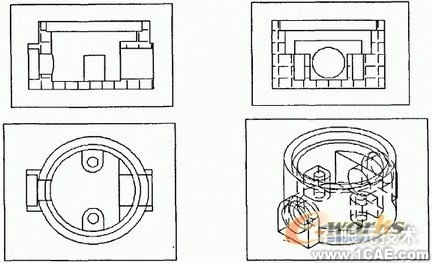 CAD基于实体的正交视图创建autocad技术图片4