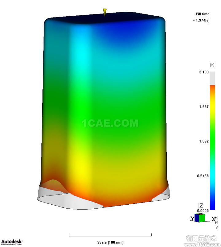 Moldflow针对薄壳盒体容器的注塑分析和优化moldflow培训的效果图片1