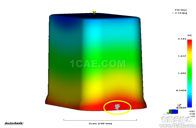 Moldflow针对薄壳盒体容器的注塑分析和优化moldflow培训的效果图片3