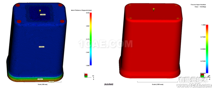 Moldflow针对薄壳盒体容器的注塑分析和优化moldflow分析案例图片5