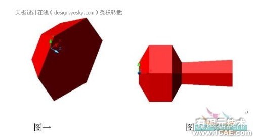 利用AutoCAD拉伸面命令绘制哑铃