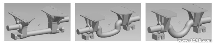 汽车悬架在颠簸路况下3种结构形式平衡悬架强度分析ansys结果图图片1
