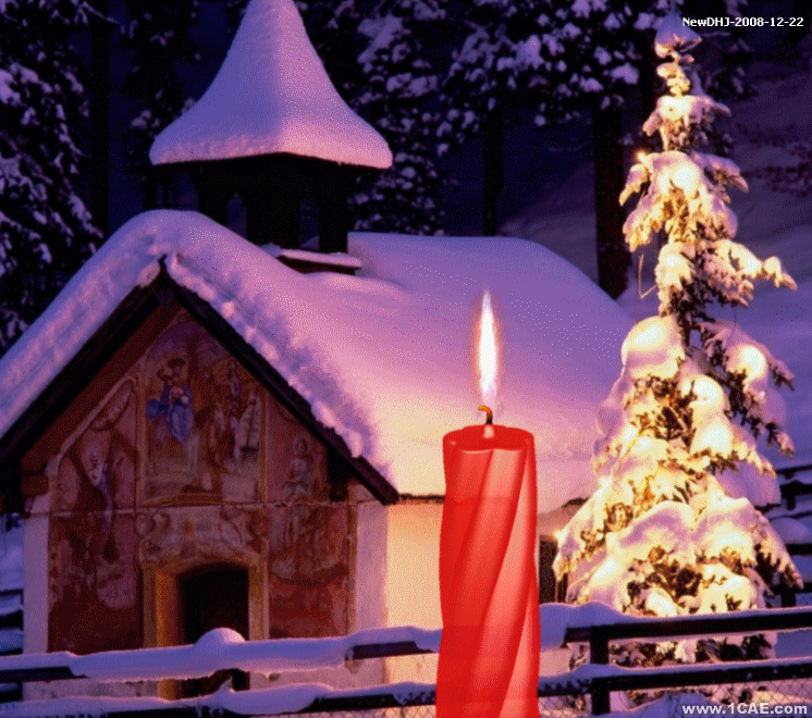 AutoCAD教程:温馨圣诞烛光的渲染方法