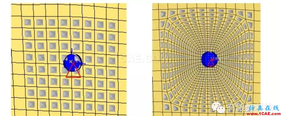 网格密度对车门抗凹分析结果的影响研究hypermesh分析图片2