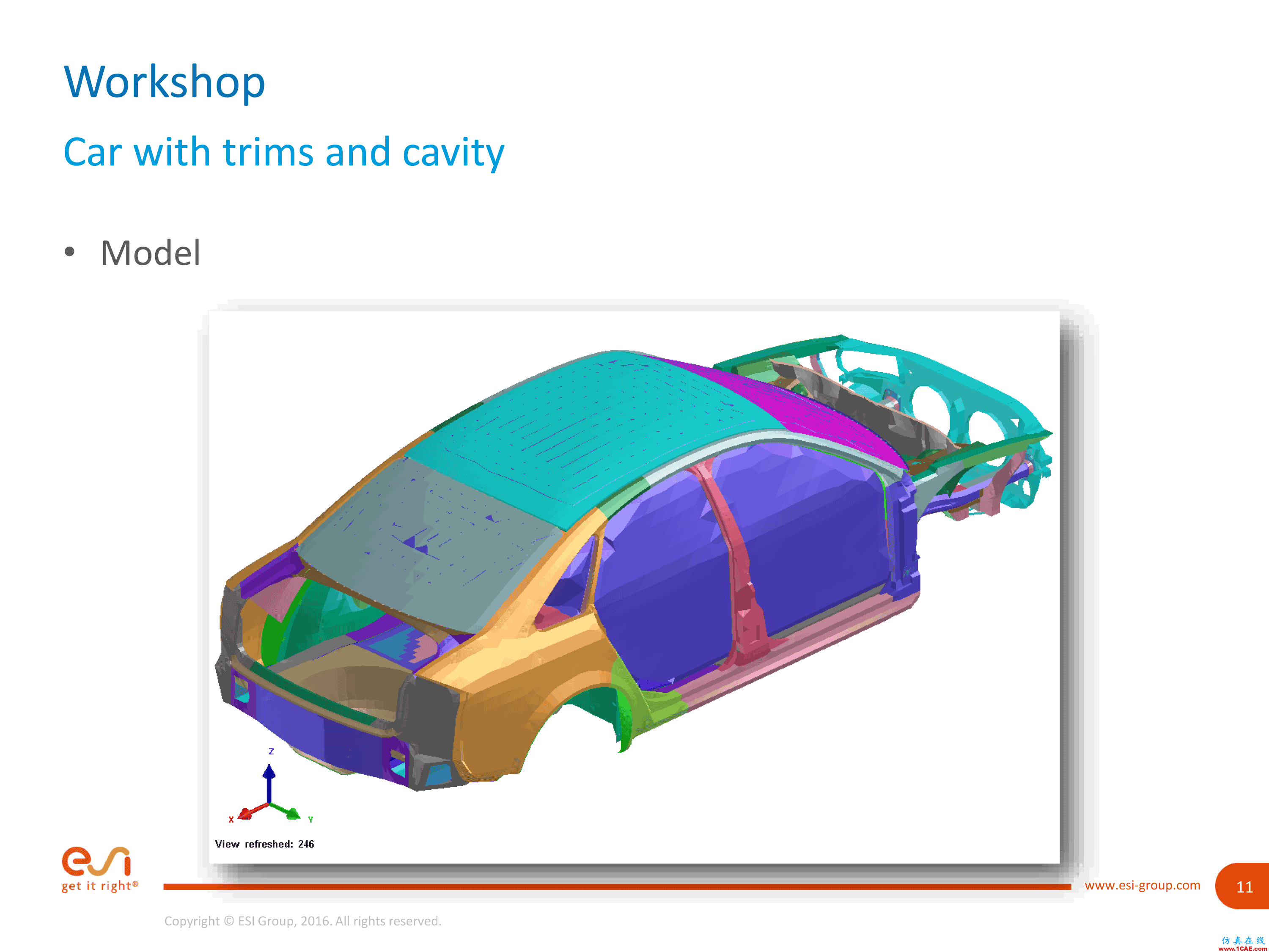 培训视频 | 如何计算VPS中具有内饰的车辆结构声响应cae-fea-theory图片12