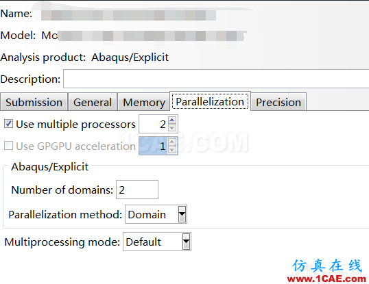 Abaqus显式算法中不能使用多核的情况及解决办法abaqus有限元资料图片3