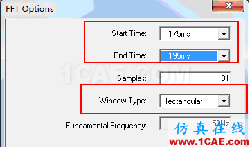 Ansoft Maxwell中时间波形FFT分析的两种方法