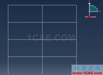 【简单实例】abaqus/CAE建的简单的框架模型(线性框架)