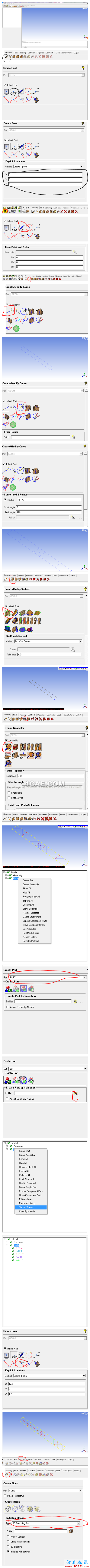 ICEM-extrude功能画圆柱绕流网格【转载】 ICEM-extrude功能画圆柱绕流网格【转载】