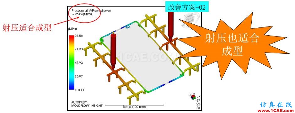 光宝移动经验分享《基于Insert-Overmolding金属预热对产品变形及钢化玻璃易碎的成因探讨》moldflow注塑分析图片24