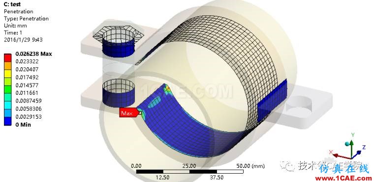 【干货】ANSYS workbench接触问题案例——卡箍连接ansys workbanch图片13