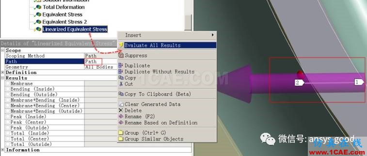 ANSYS Workbench中应力线性化方法-大开孔压力容器管箱接管应力的准确计算-连载7ansys workbanch图片25