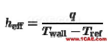 FLUENT求解传热系数surface heat transfer coef.的参考值的设置