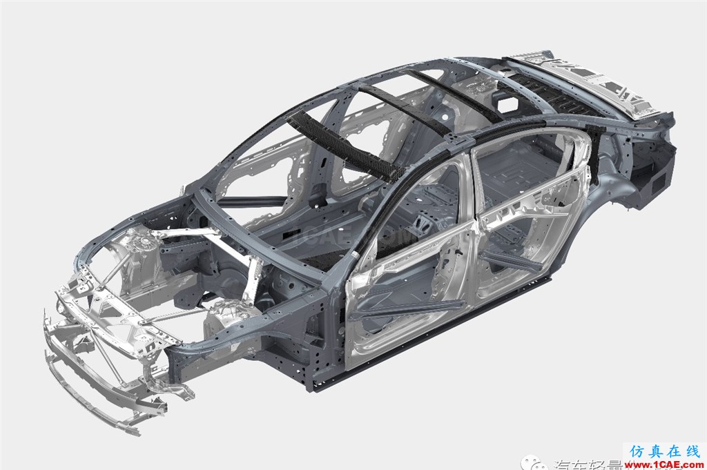 BMW 7系碳纤维和金属的连接和防腐方案hypermesh技术图片1