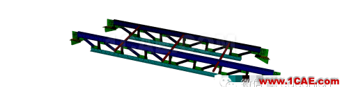 CAE在桁架刚性及强度分析中的解决方案hypermesh分析图片1