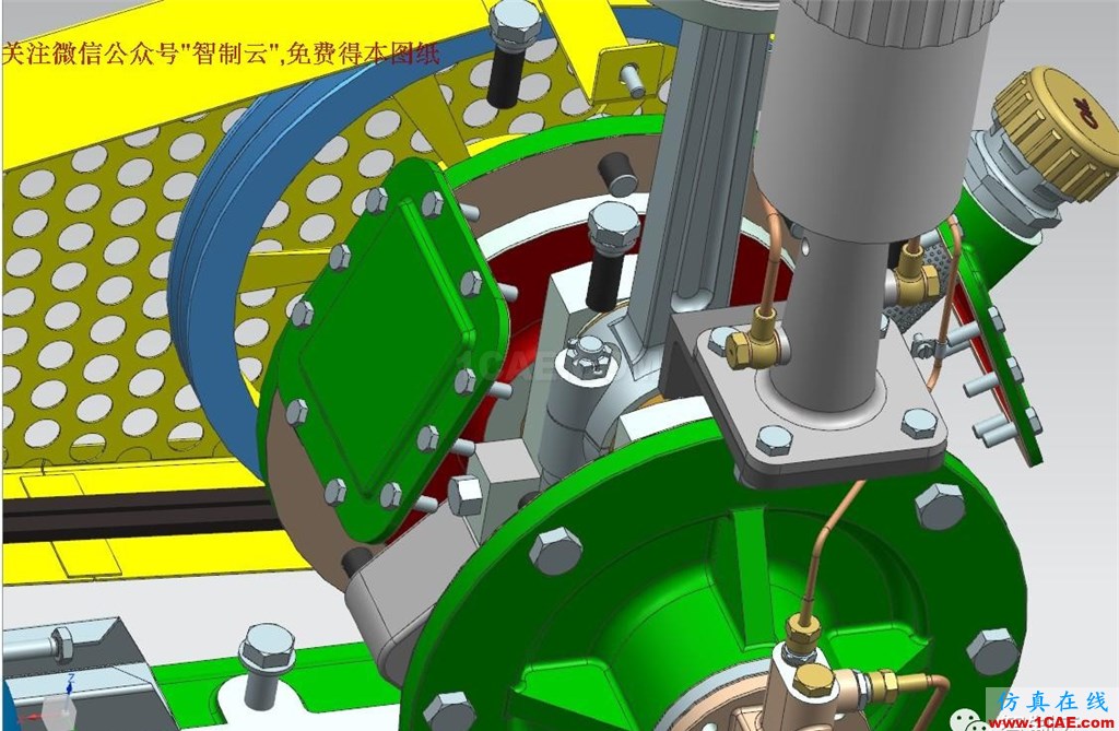 【工程机械】电动空气压缩机3D模型 UG(NX)设计 空压机数模ug设计图片4