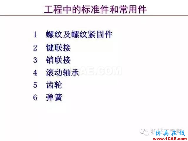 【专业积累】80页PPT让你全面掌握工程图中的标准件和常用件机械设计教程图片1