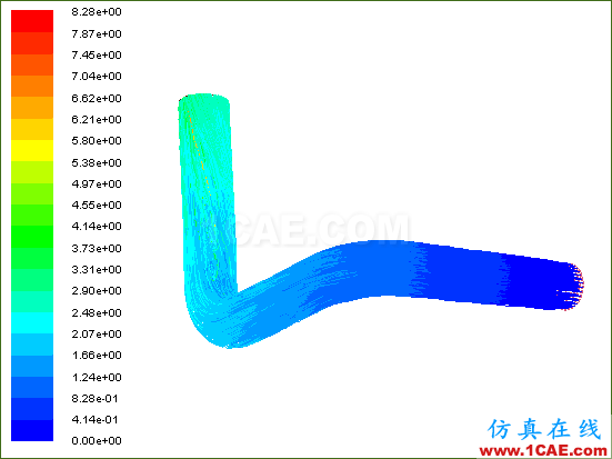 使用FLUENT冲蚀模型和离散相模型模拟3D弯管中的流动冲蚀现象fluent图片19