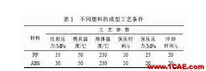 注塑制品厚度对收缩率变化影响moldflow注塑分析图片2
