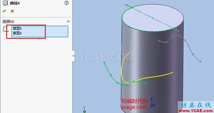 solidworks如何使用投影曲线？solidworks simulation培训教程图片15