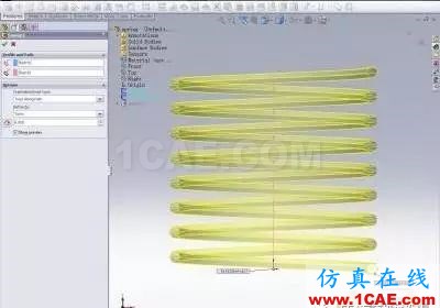 SolidWorks最简单的弹簧画法教程solidworks simulation分析图片2