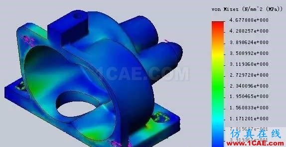 solidworks有限元分析（摇摆机构）案例solidworks仿真分析图片2