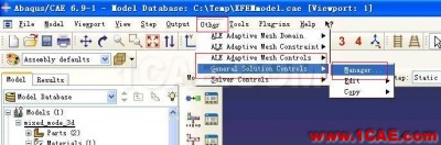 ABAQUS6.9版本XFEM(扩展有限元)例子的详细图解step by step