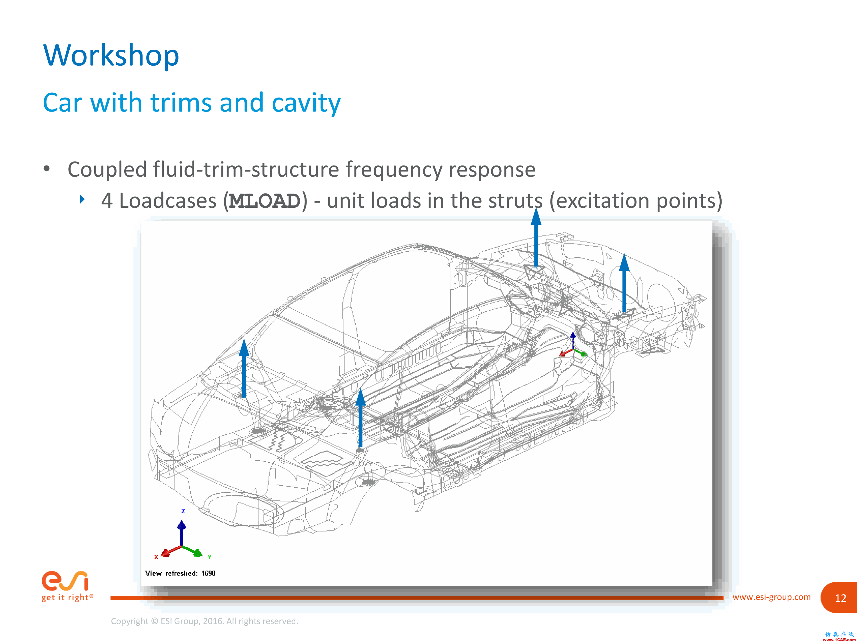 培训视频 | 如何计算VPS中具有内饰的车辆结构声响应cae-fea-theory图片13