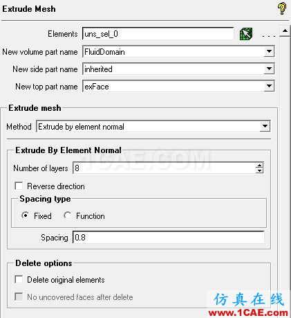 ICEM CFD中的拉伸网格功能icem仿真分析图片6