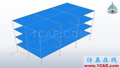 【简单实例】abaqus/CAE建的简单的框架模型(线性框架)