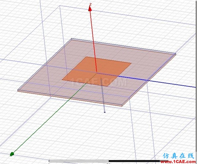 Probe Feed Circular Polarized Planar Rectangular Antenna by ADK_1.575GHz