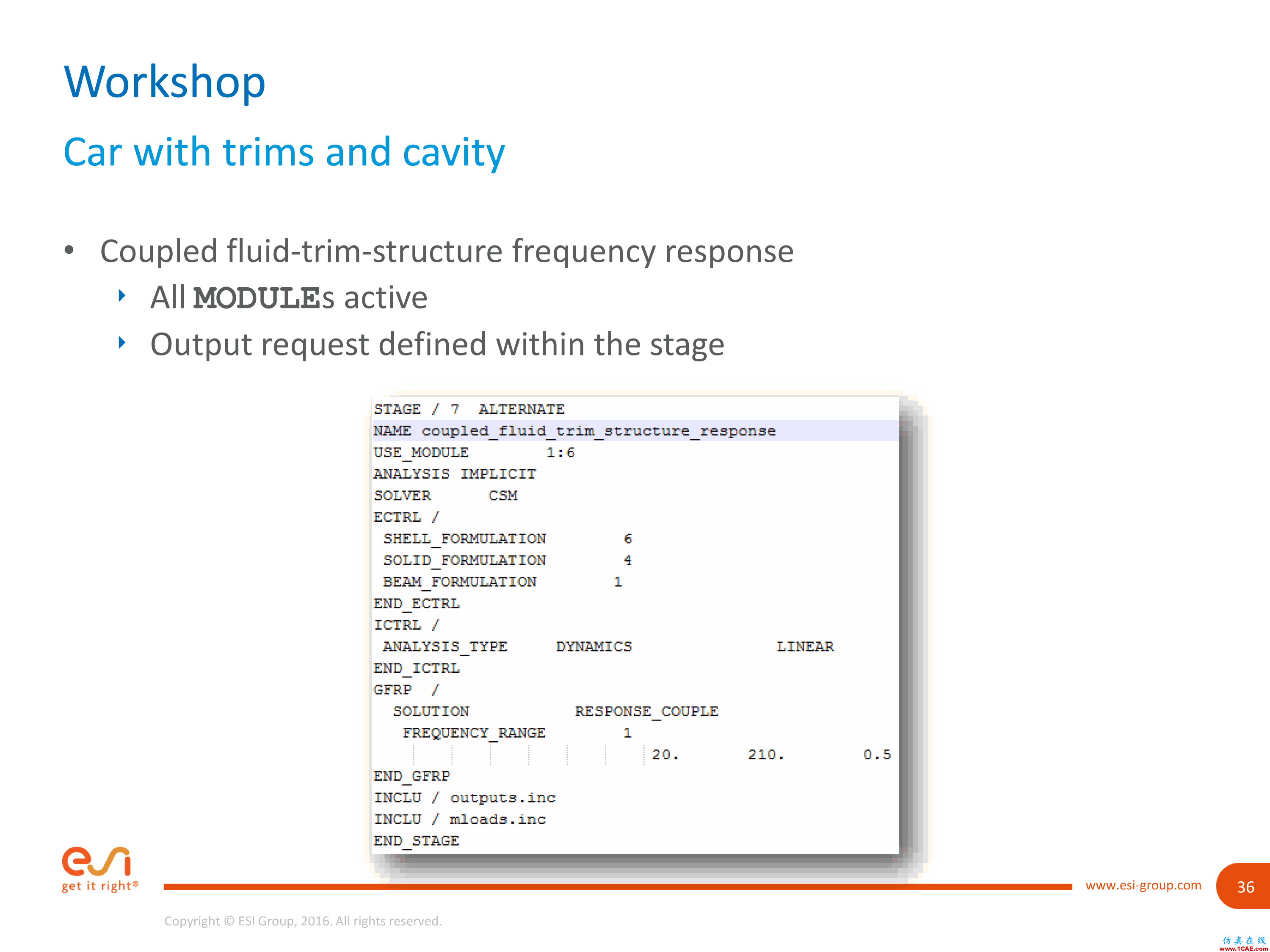 培训视频 | 如何计算VPS中具有内饰的车辆结构声响应cae-fea-theory图片37