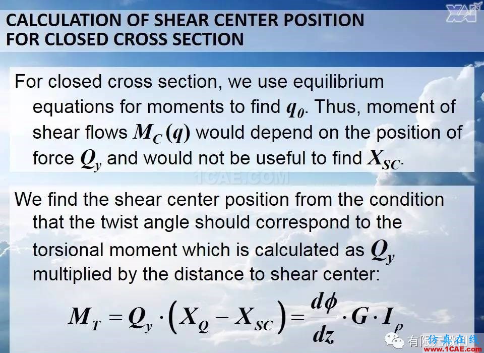 航空结构分析（结构力学）系列---10（关于剪切中心 ）ansys图片8