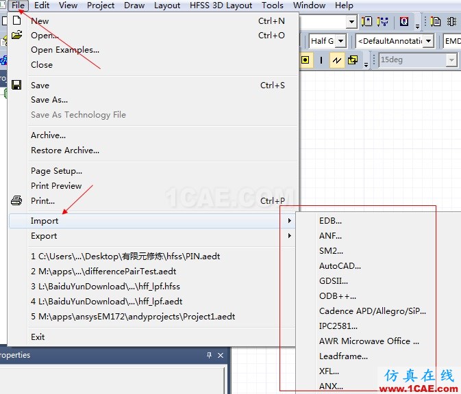 PCB文件如何导入HFSS？HFSS培训的效果图片1