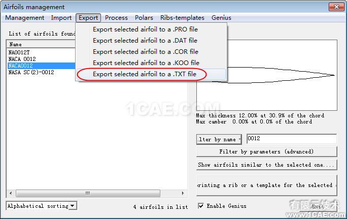 ICEM CFD导入Profili翼型数据fluent分析案例图片3