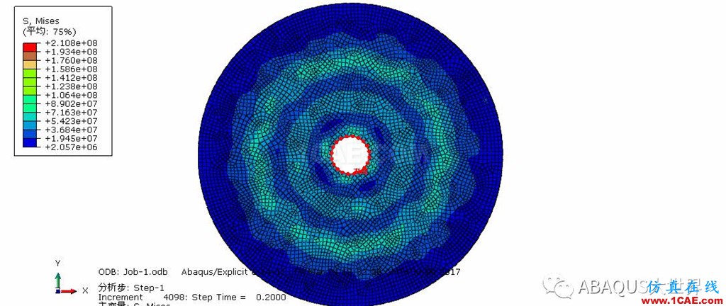 ABAQUS模拟钢材孔眼受爆炸荷载作用abaqus有限元资料图片8