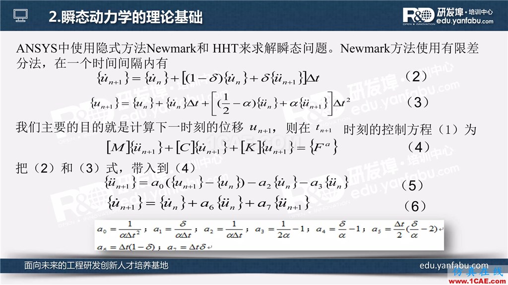 看完这个瞬态动力学分析会一半了ansys培训的效果图片5