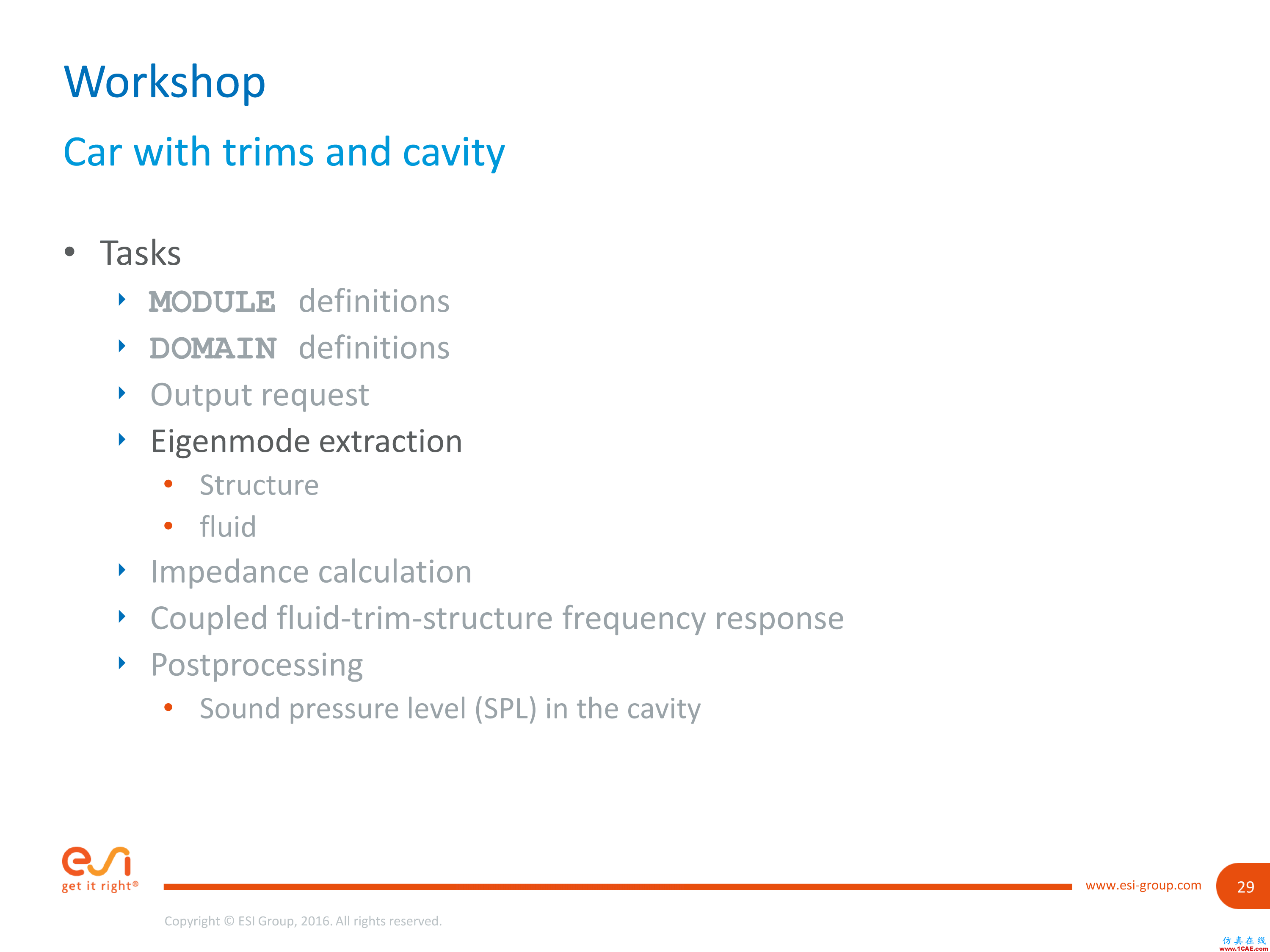 培训视频 | 如何计算VPS中具有内饰的车辆结构声响应cae-fea-theory图片30