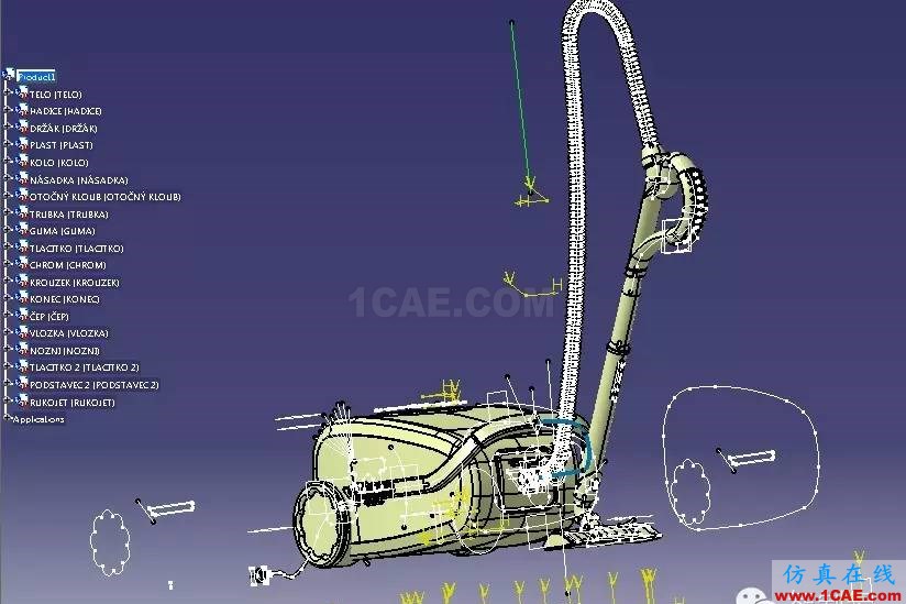 真空吸尘器外形设计图纸 CATIA V5建模Catia应用技术图片6