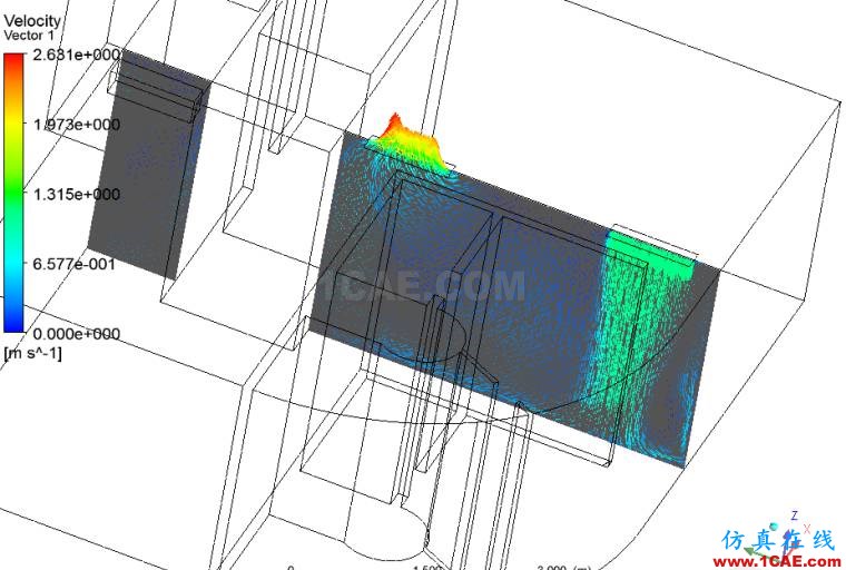 【CFD】酒店套房室内空调流场温度场分析fluent结果图片6