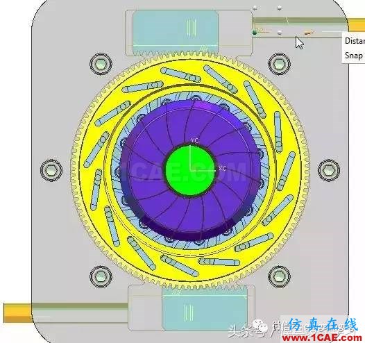 齿轮带着十五个行位弯抽芯，这图高清版ug培训课程图片13