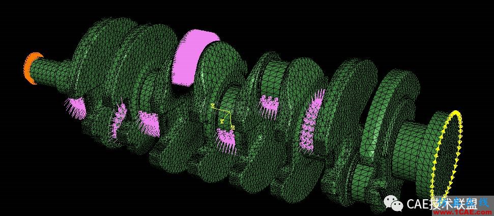 ABAQUS应用例子－有扭矩的曲轴有限元分析abaqus静态分析图片20