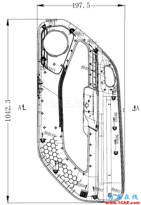 模具设计经典案例：汽车门板下本体模具的设计机械设计图例图片2