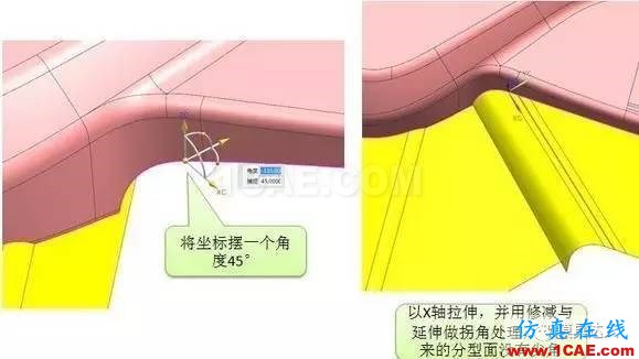 汽车模复杂曲面分型面是如何创建的？技巧都在这！autoform汽车仿真图片3